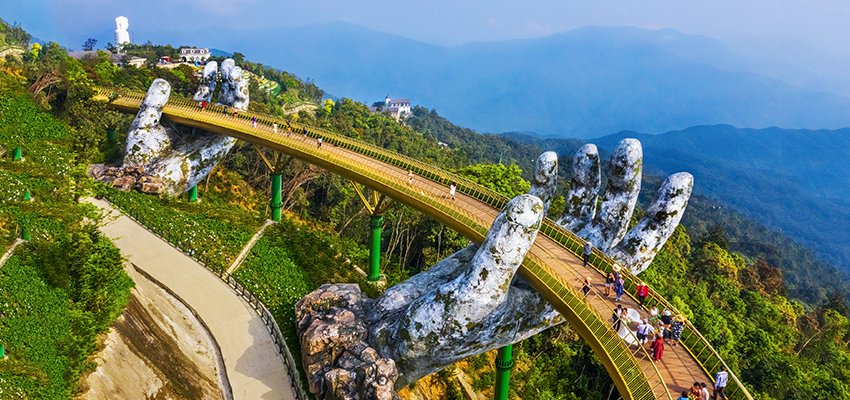 Sunset at Golden Bridge (Ba Na Hills)