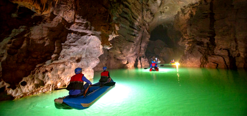 explore dark cave and paradise cave